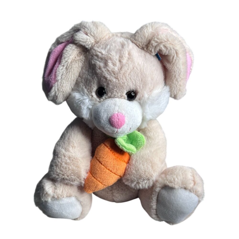 Animal Adventure Bunny Rabbit Carrot Floppy Ears Easter Basket Plush kids Gift